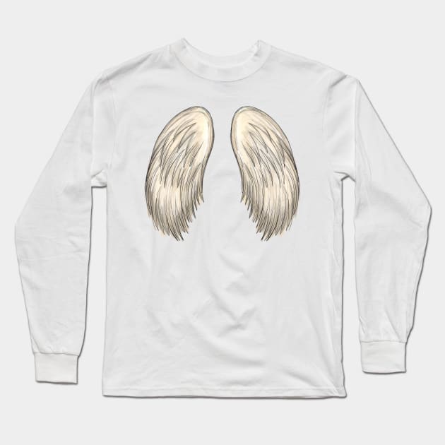 angel wings Long Sleeve T-Shirt by ithacaplus